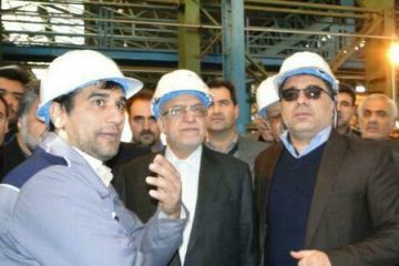 دیدار وزیر صنعت از کارخانه سدید